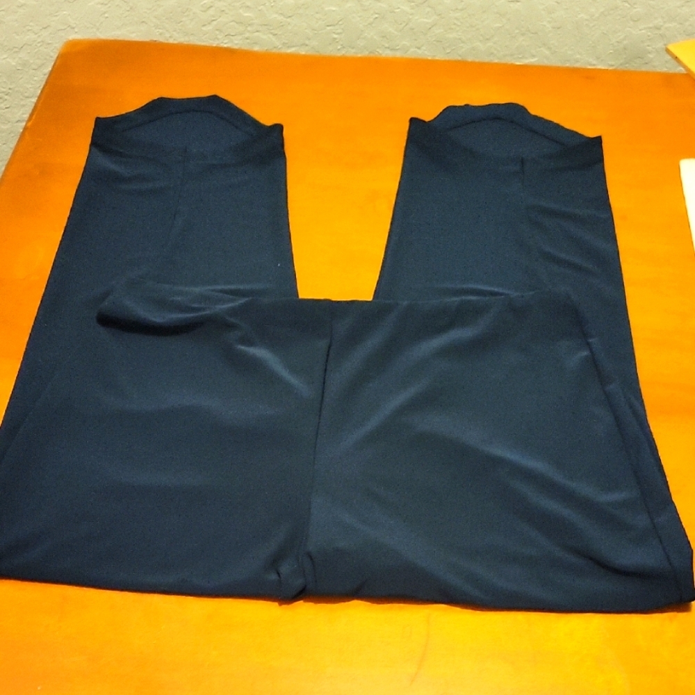 Sympli Dark Blue Straight Leg Knit Crops Size 12
